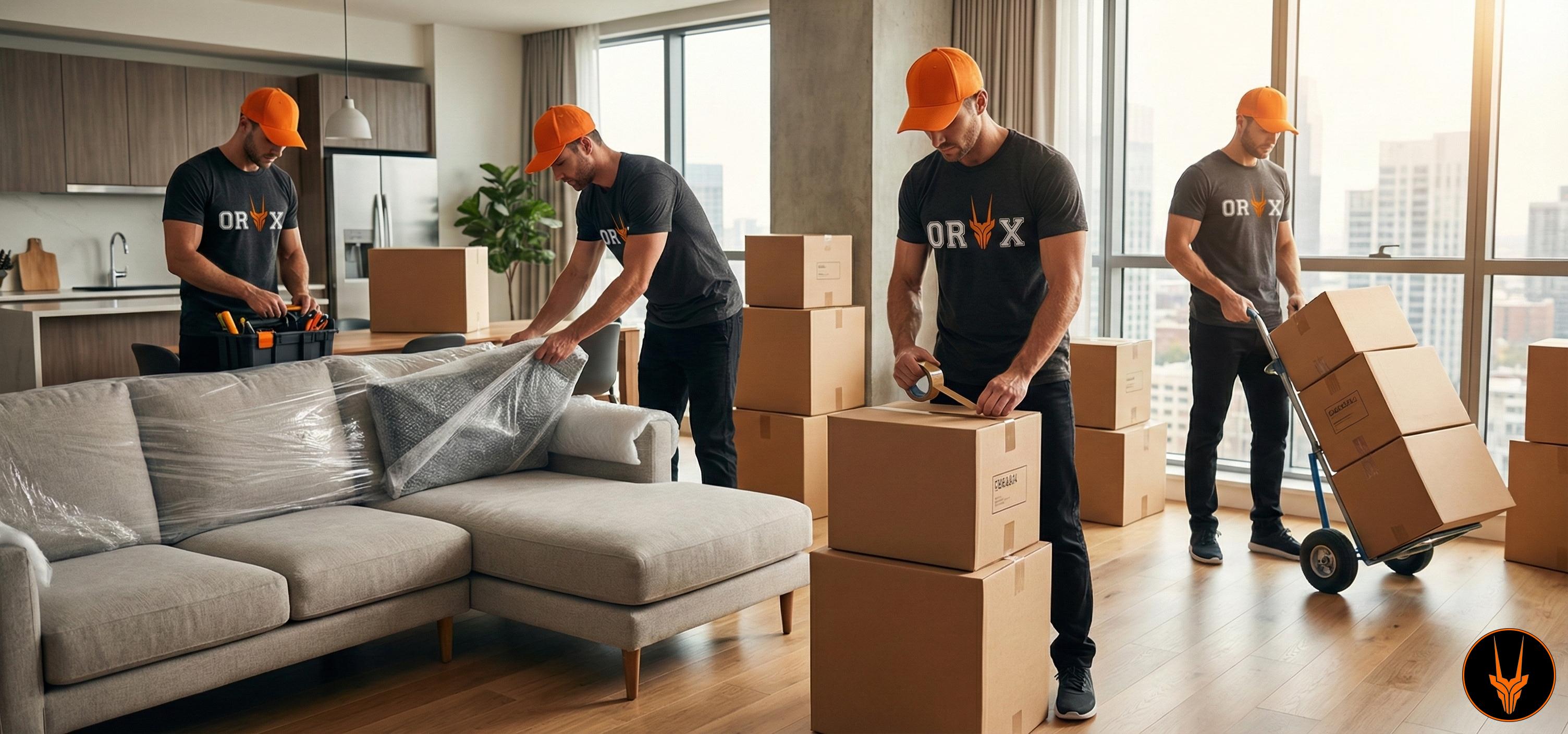 ORYX Moving - Professional residential moving service with team packing apartment